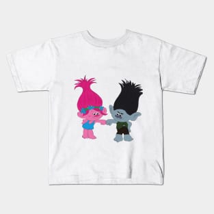 Poppy and Branch from Trolls Dreamworks Kids T-Shirt